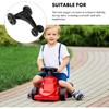 ERINGOGO Kids Wiggle Car Replacement Wheels - Triangle Repair Part for DIY, 24.00X15.50X10.00CM, Black