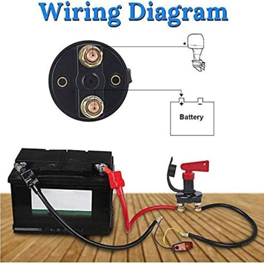 Heavy Duty Battery Disconnect Isolator Master Cut Out/Off Kill Switch 12V/24V 20