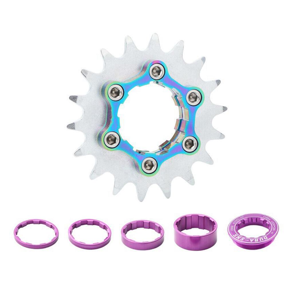 Single-Speed-Umrüstsätze für Mountainbikes und Rennräder, Aluminiumlegierung 16T 18T Fahrrad-Single-Speed-Ritzel