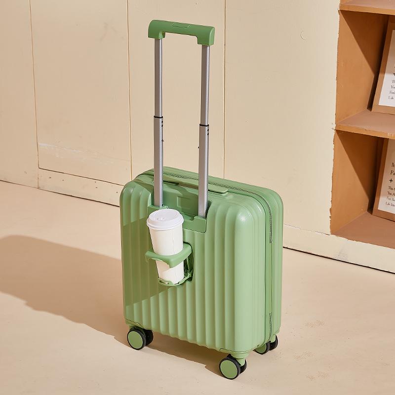 18" Lightweight Password-Protected Unisex Boarding Suitcase with Customizable Logo