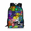 Trendige Beliebte Geometry Dash Notizbuch Rucksäcke Schüler Schultaschen 3D Druck Oxford Wasserdicht Jungen/Mädchen Laptop Rucksäcke