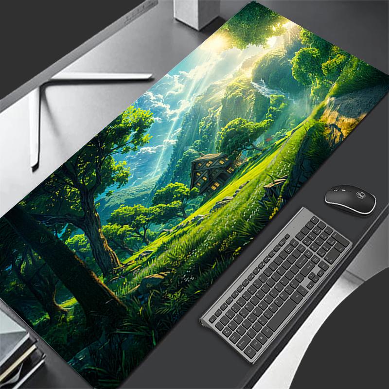 Gaming Mouse Pads Big Gamer Keyboard Desk Anime Scenery Mouse Mat Carpet Rubber Tapis Souris Gaming Notbook Pc Mousepad