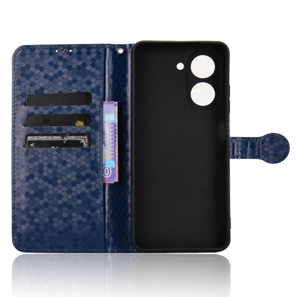 For Xiaomi Redmi A5 4G (171.7mm)/Poco C71 4G Wallet Case Dot Pattern Imprint PU Leather Phone Cover
