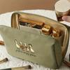 1pc Multifunctional Storage Pouch, Polyester Material Multi-Pocket Design Organizer, Compact Lipstick Pouch, Travel Organizer