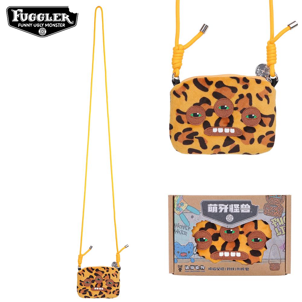 Fuggler Original Mini Shoulder Coin Purse Plush Toy 10cm Bag Ugly Monster Headphone Case Small Capacity Peluche Adjustable Strap