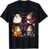 Funny Cozy Guinea Pig Autumn Fall Spooky Season Halloween T-Shirt