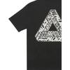 Palace Ultimo Series Tri-Text T-Shirt With 3D Triangle Logo Print Unisex Tops Black PAL-FW22-451