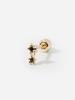 Minimalpiercing 14K Black Little Star Piercing Earrings