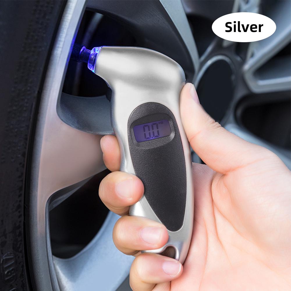 New Handheld Tire Pressure Gauge Backlight High-precision Digital Monitoring Car Tyre Air Meter LCD Display Manometer Barometers