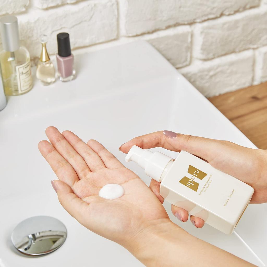 Lotion Lactée Spera 90 ml Émulsion Fonction Contient un total de 22 types d'ingrédients de beauté Texture/Barrière nanocéramide/niacinamide/squalane/autre