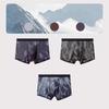 FitonTon Men's Ice Silk Antibacterial Ultra-thin Boxer Briefs (3-Pack)