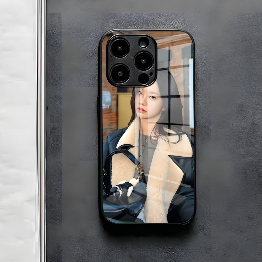 Singer L-Lee Hyeri Phone Case For IPhone 17 Air 16 E Pro Max 15 14 13 Mini 12 Pro 11 Max Plus Black Glass Cover