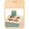 Montessori Object Permanent Box Wooden Toy Color Sorting Shape Matching Box Coins Ball Early Educational Toys Fine Motor Skill
