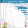 .com : 2026 Weekly & Monthly Planner Refill, A5 Medium Planner erts for 6 Holes, 5.5"x8.5", Jan. 2026 - Dec. 2026, 12 Monthly Calendars with