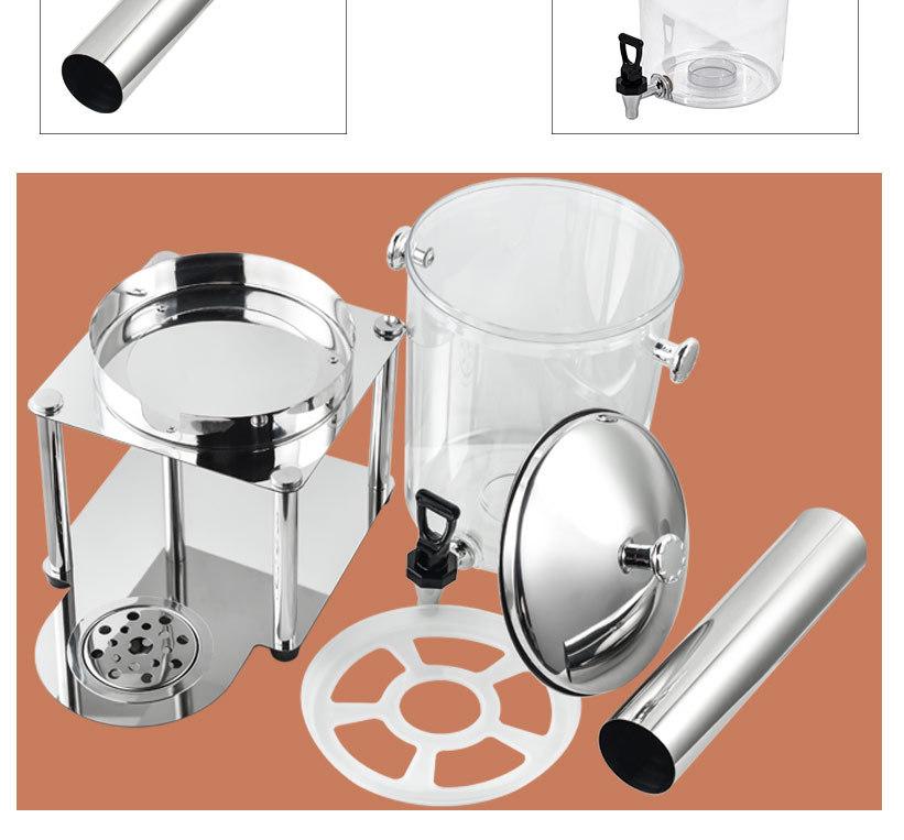 Stainless Steel Dual-Use Juice Dispenser with Faucet - Large Capacity for Hot & Cold Beverages
