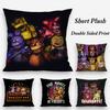 Five NNights at FFreddys Pillow Case Plush Fabric Soft Double Sided Print Sofa Cushion Cover Throw Pillow Covers