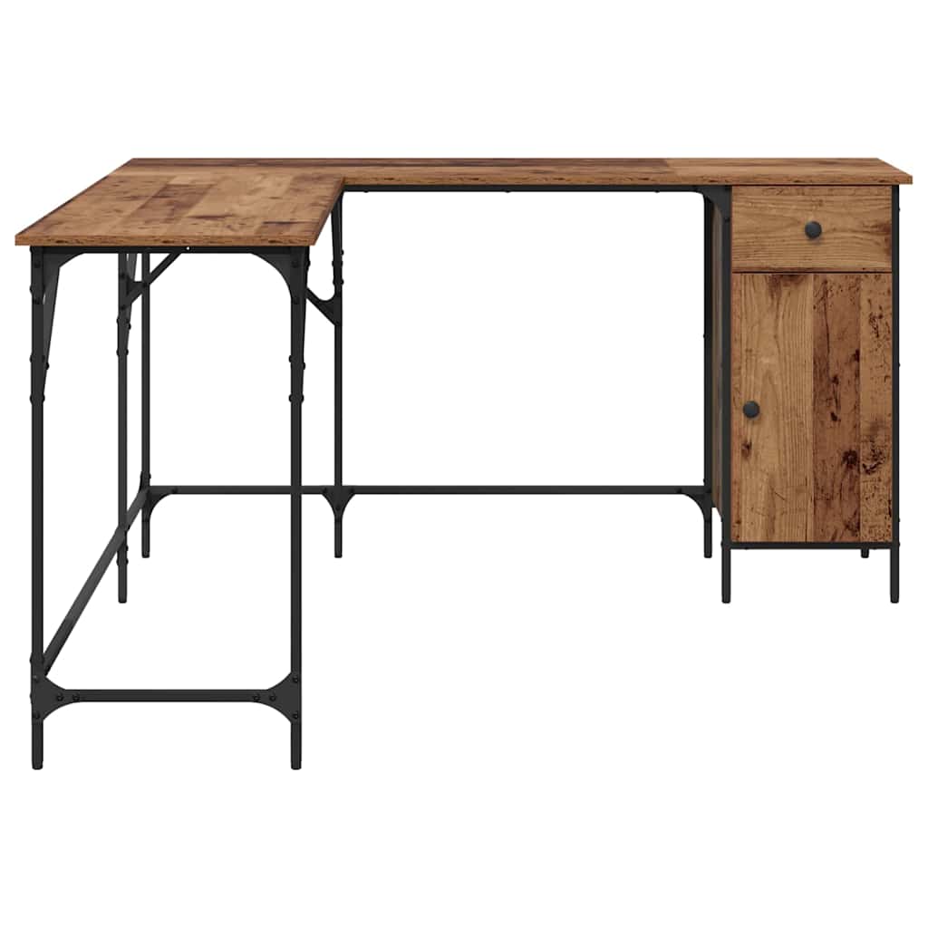Vintage Wood Desk 141 x 141 x 75 cm Engineered Wood