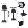 Neoglint LED Table Lamp Modern LED Desk Lamp with Touch Control Dimmable Night Light with 3 Color Temperatures for Living Room