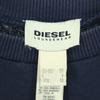 DIESEL Check Pattern Long sleeve switching sweat M Navy trainer Men's Used