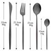 24Pcs Rainbow Cutlery Set 304 Stainless Steel Flatware Silverware Set Knife/Fork/Spoon/Teaspoon Tableware Set for Home
