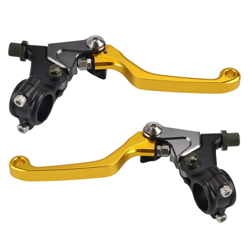 For Suzuki DR RM 125 DR DS PE RM TM TS 50 60 75 80 90 100 175 185 200 250 370 400 465 500 CNC Shorty Drum Brake Clutch Lever Kit