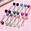 12pcs/ Set Muslim Scarf Fixed Pins Scarf Hijab Clips Pearl Stylish Pin