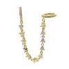 Promotion Elegance Fashion Trendy Women Jewelry Cz Link Chain Long Tassel Women Earring
