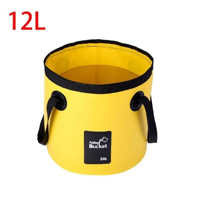 Foldable Multifunction Bucket Waterproof Outdoor Travel Water Storage Carrier Bag Fishing Portable Water Bucket