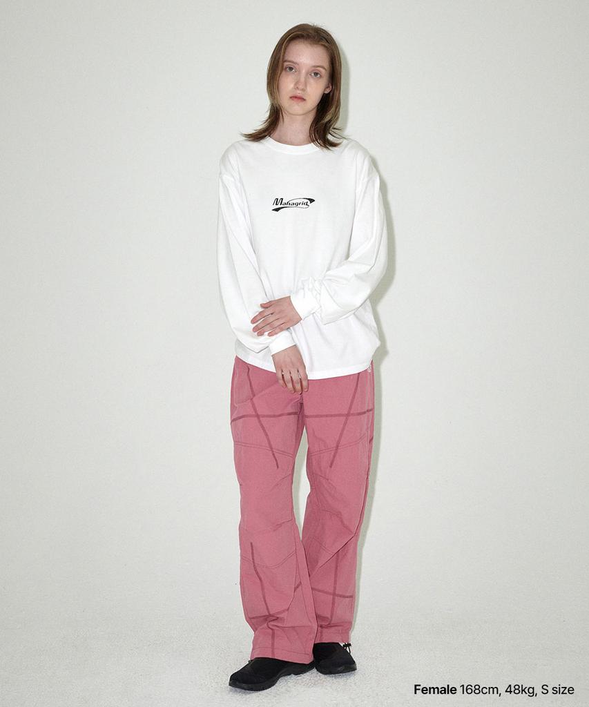MAHAGRID Cover Stitch Parachute Pant Pink(Mg2Esmpa11A)