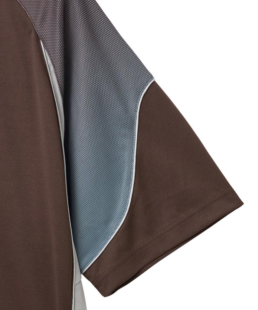 PHYPS MOTORCYCLE Mesh Speed Track Short Sleeve Brown
