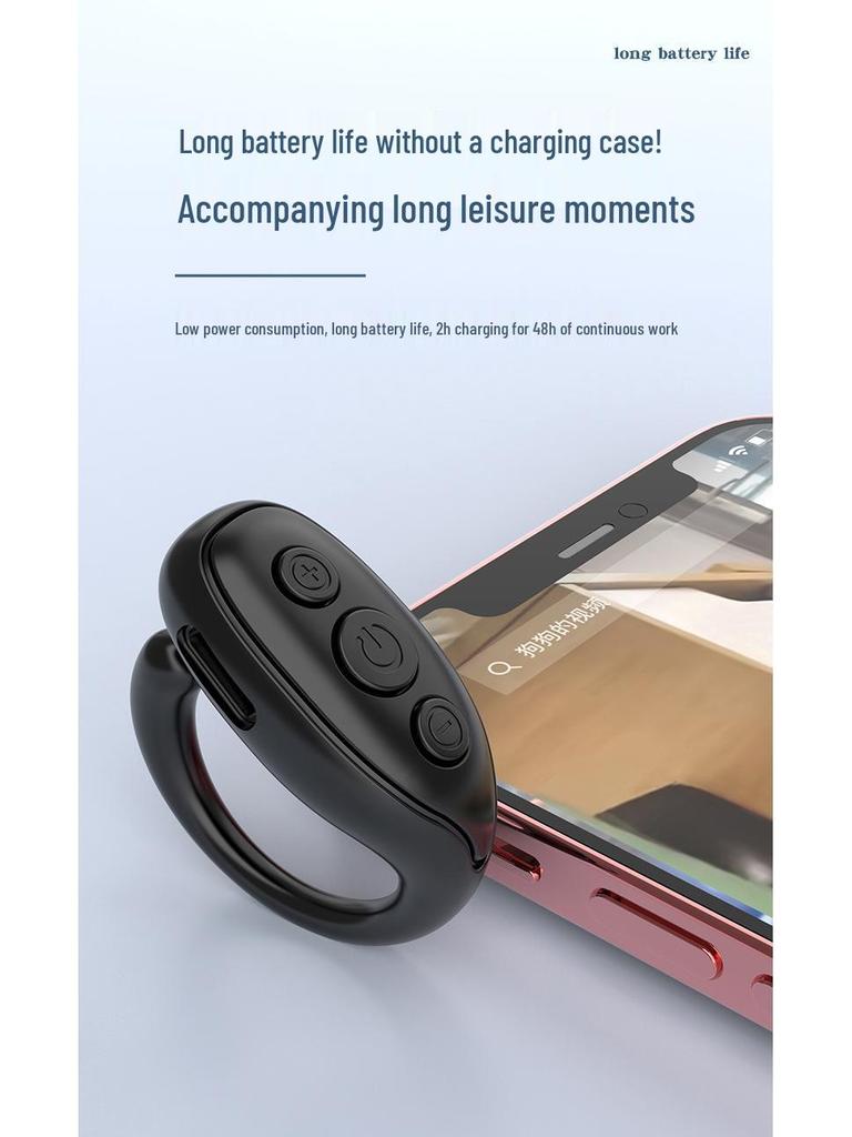 Bluetooth Remote Control Ring for Smartphones - Ideal for Browsing Videos and Selfies