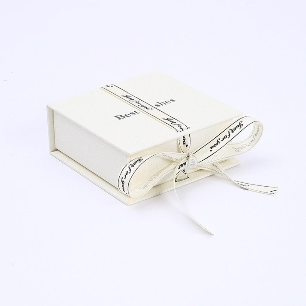 

Paper Bowknot Ribbon Jewelry Box High-end Jewelry Packaging Case Ring Earring Storage Case