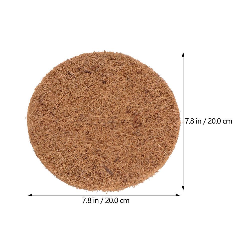 

6Pcs Thickened Coconut Fiber Pigeon Nest Mat Bird Nesting Pads for Egg Protection Warm Pet Nesting Supplies Natural Safe коричневый