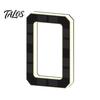 Weather Resistant House Sign Solar LED Number for Outside, 4.7" 6.7" Light Up Number, Modern Waterproof Address Outdoor Home Identification Plate Auto