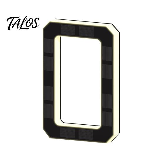 Weather Resistant House Sign Solar LED Number for Outside, 4.7" 6.7" Light Up Number, Modern Waterproof Address Outdoor Home Identification Plate Auto