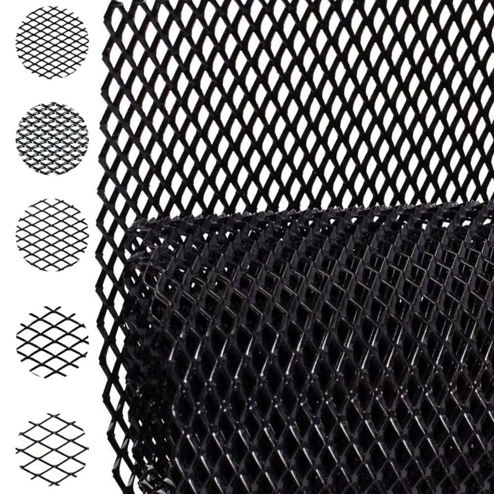 Ailunate Car Grille Mesh Front Grille Mesh Aluminum Net for Automobile Bumper Grille Cover