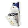 For Samsung Galaxy Z Flip7 5G Case RFID Blocking PU Leather+TPU Phone Cover with Shoulder Strap