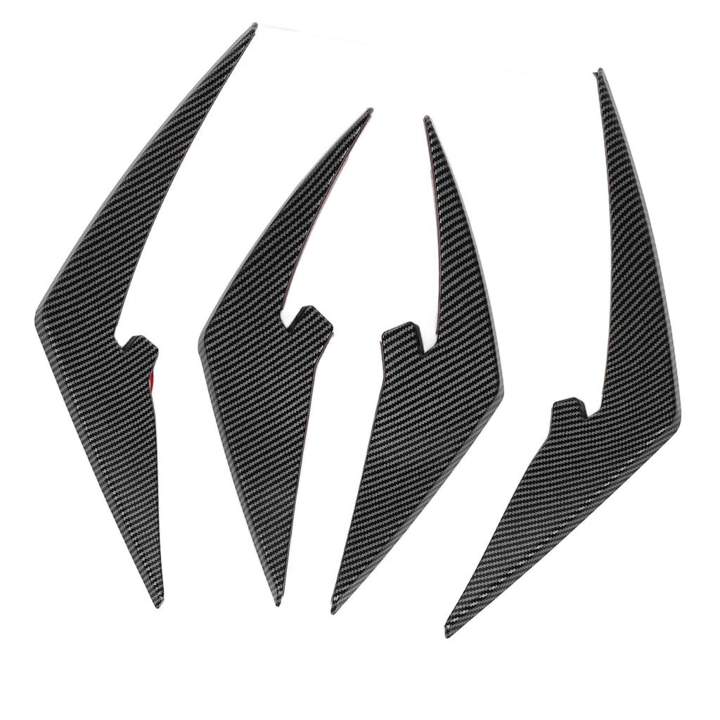 4pcs Front Bumper Splitter Fins ABS Light Weight Front Bumper Body Spoiler Canards Trim for M3 M4   G81 G82 G83