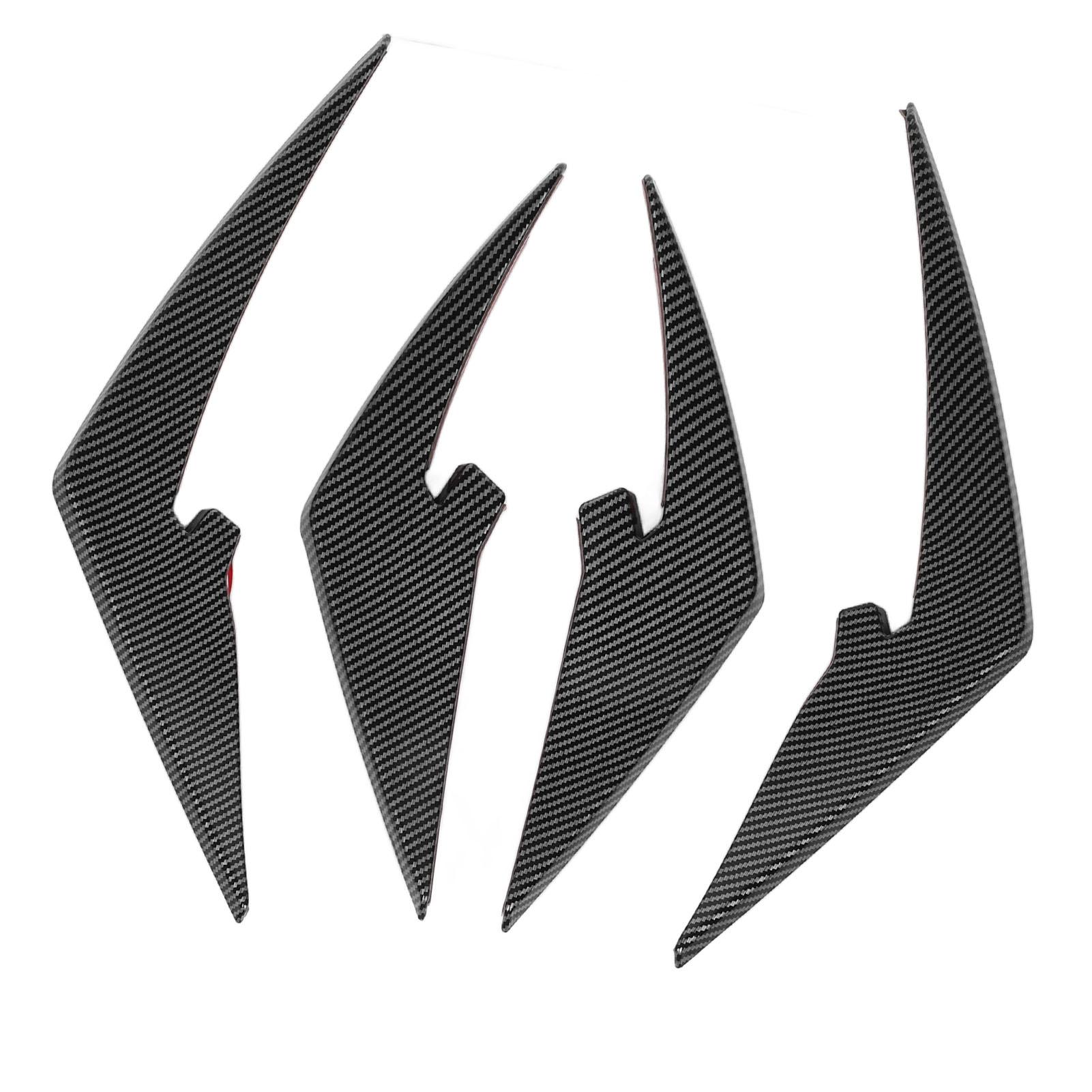 4pcs Front Bumper Splitter Fins ABS Light Weight Front Bumper Body Spoiler Canards Trim for M3 M4   G81 G82 G83