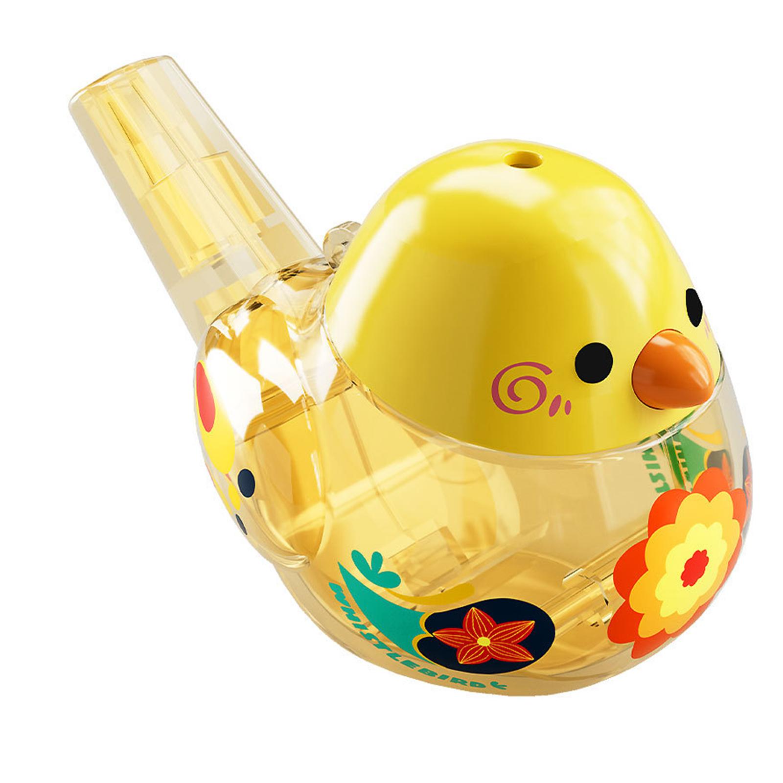 

Funny Whistle Toy with Lanyard Bird Water Whistle for Kids Bird Whistles Waterproof Whistles Musical Toys Noise Makers жовтий