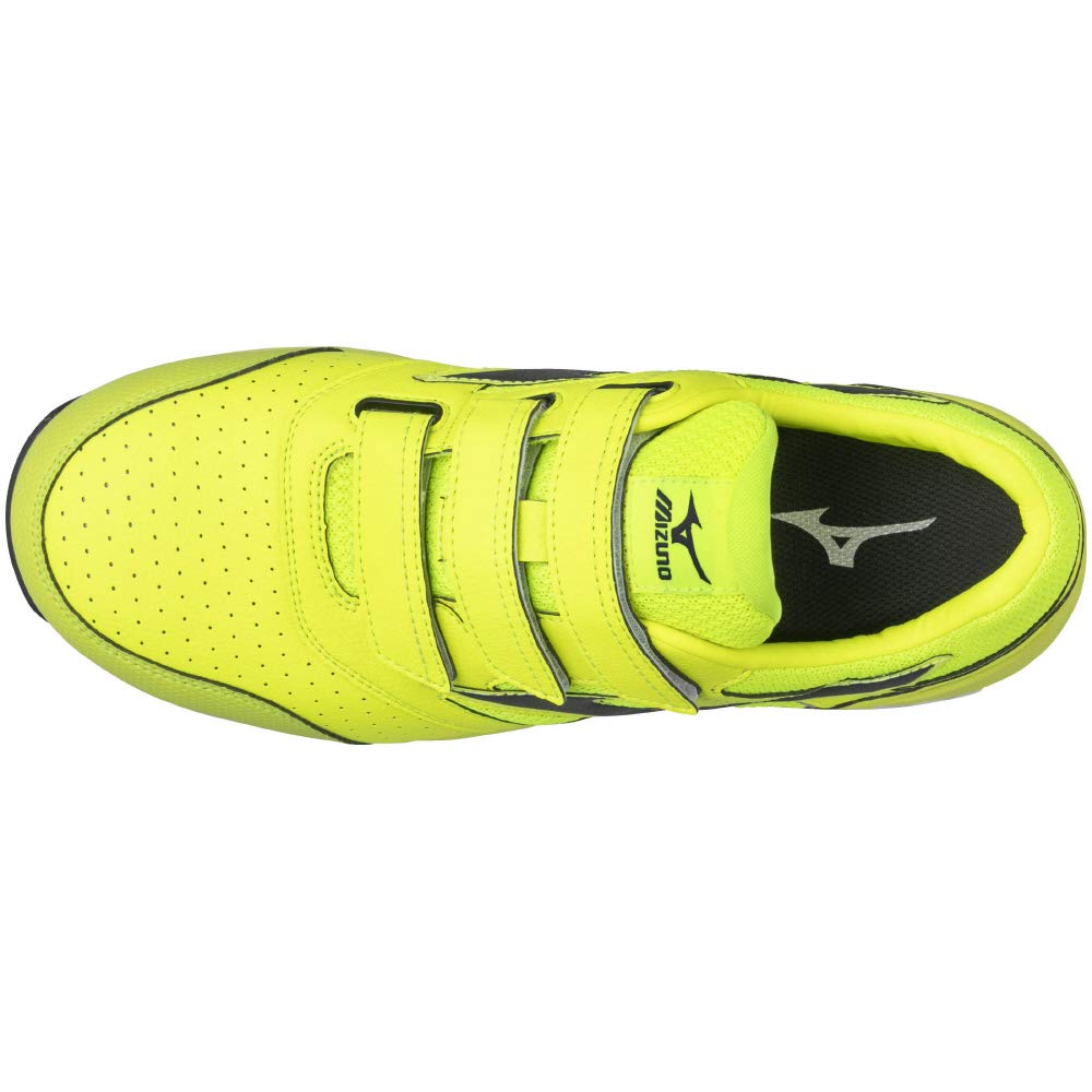 Mizuno LSII Work JSAA Standard Work Shoes Yellow x Dark Size cm Shoes, All-Purpose Lightweight, 22L, (Type A), Gray, 27.0