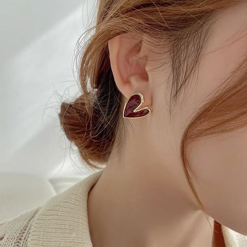 Mini Herz Ohrstecker für Damen Liebliches Geburtstagsgeschenk für die Freundin Hochzeitsparty Schmuck