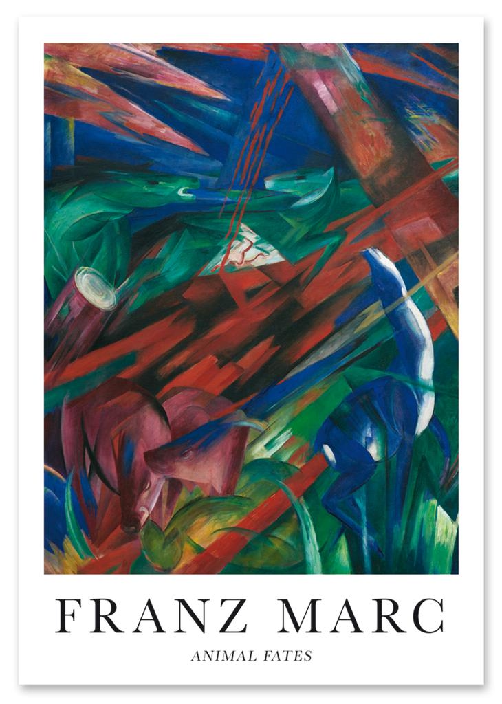 Poster Franz Marc Animal Fates