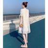 Women's Summer Chic Qipao-Inspired Ruffle Dress with Princess and Doll Design