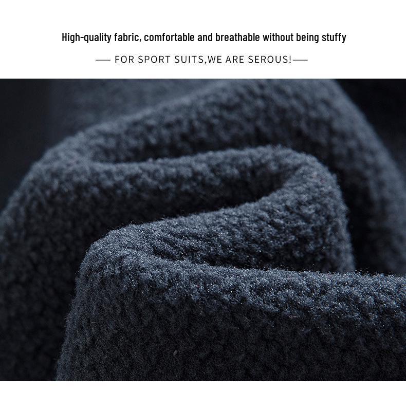 High-Quality Thickened Norwegian Stand Collar Embroidered Fleece Cotton Winter Jacket