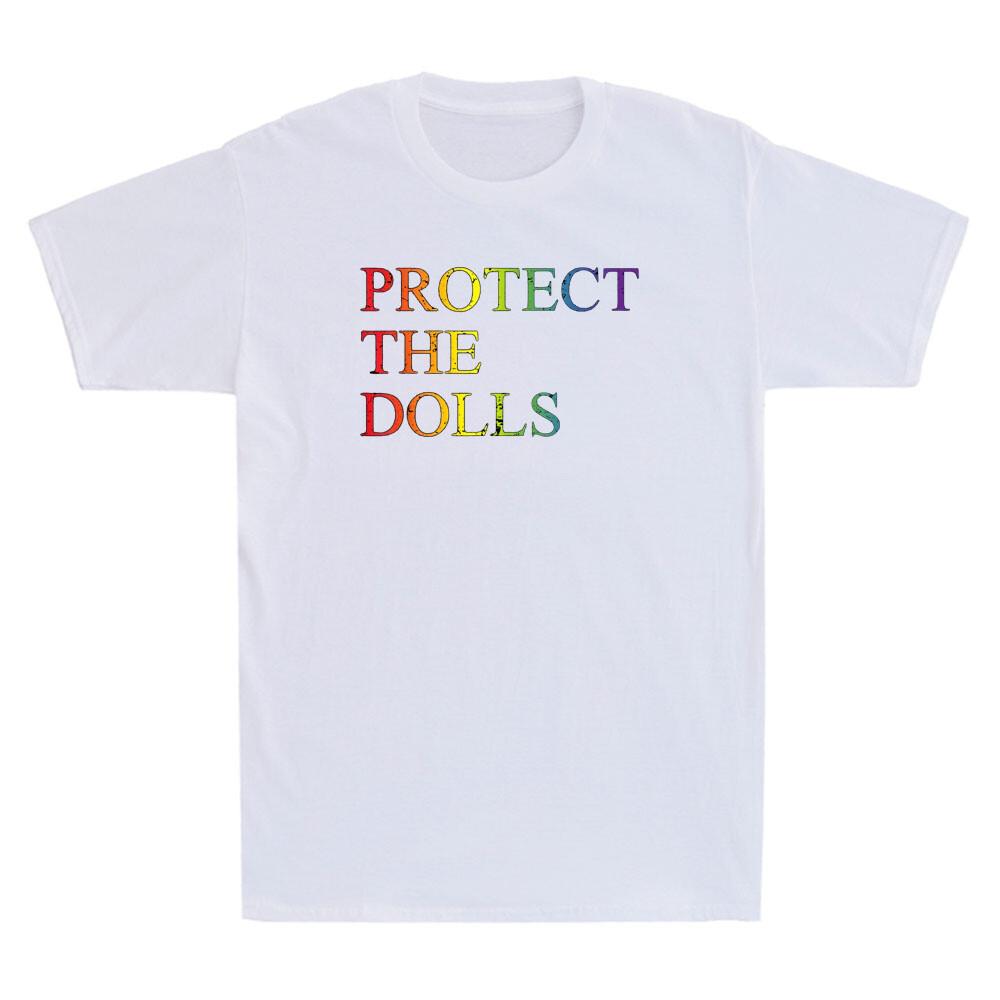 Protect The Dolls Funny Lgbtq Pride Saying Vintage Unisexs Short Sleeve Tshirt