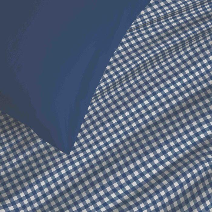 Pack complet housse de couette réversible "Vanessa" 6 pièces pour lit 160 x 200 Gabrielle Marine