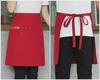 Unisex vanntett kjøkkenforkle i kanvas med halvlangt design og logo i midjen