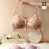 Front Closure Wireless Nursing Bra, Small Bust Push Up Back Smoothing Thin Breathable Side Gathering Bra