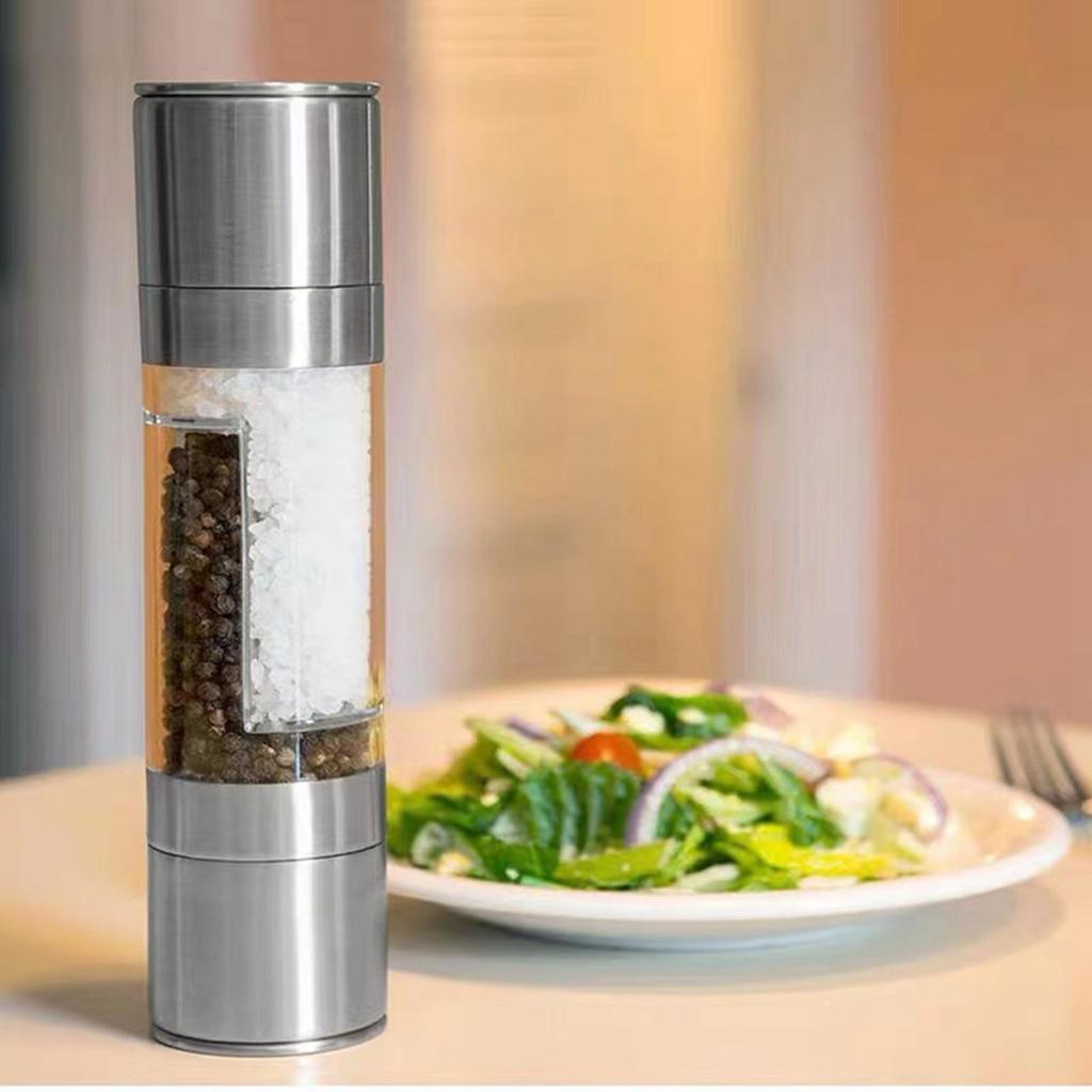  Pepper Grinder  Grinder 2 In 1 With  Steel Cover Ceramic , 